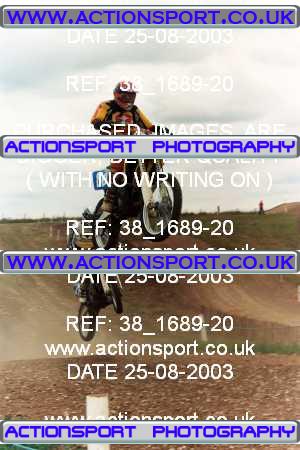 Photo: 38_1689-20 ActionSport Photography 25/08/2003 YMSA Poole & Parkstone MC - Winterbourne Gunner _6_Senior125 #80