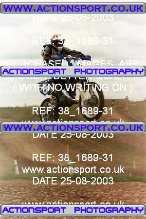 Photo: 38_1689-31 ActionSport Photography 25/08/2003 YMSA Poole & Parkstone MC - Winterbourne Gunner _6_Senior125 #16