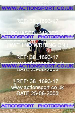 Photo: 38_1693-17 ActionSport Photography 25/08/2003 YMSA Poole & Parkstone MC - Winterbourne Gunner _7_Novices #40