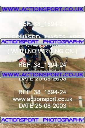 Photo: 38_1694-24 ActionSport Photography 25/08/2003 YMSA Poole & Parkstone MC - Winterbourne Gunner _7_Novices #40