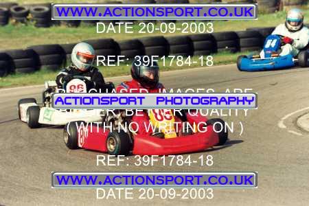 Photo: 39F1784-18 ActionSport Photography 20/09/2003 F6 Karting - Bayford Meadow _1_Biland-F6Biland-F6Open #96