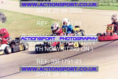 Photo: 39F1791-01 ActionSport Photography 20/09/2003 F6 Karting - Bayford Meadow _5_F6Cadets-F6HondaCadets #4