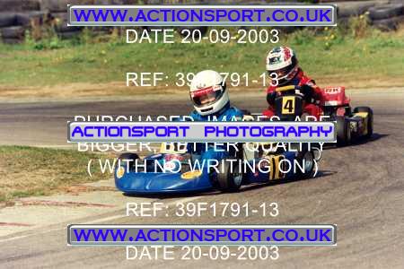 Photo: 39F1791-13 ActionSport Photography 20/09/2003 F6 Karting - Bayford Meadow _5_F6Cadets-F6HondaCadets #4