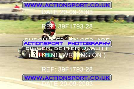 Photo: 39F1793-28 ActionSport Photography 20/09/2003 F6 Karting - Bayford Meadow _6_F6JuniorRoyale #3