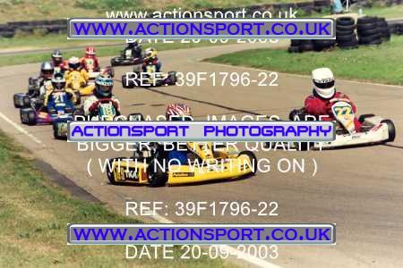 Photo: 39F1796-22 ActionSport Photography 20/09/2003 F6 Karting - Bayford Meadow _8_JuniorTKM4Stroke-JuniorBiland #9990