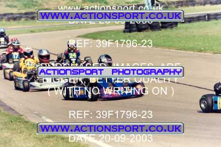 Photo: 39F1796-23 ActionSport Photography 20/09/2003 F6 Karting - Bayford Meadow _8_JuniorTKM4Stroke-JuniorBiland #21