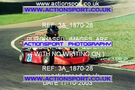 Photo: 3A_1870-28 ActionSport Photography 11/10/2003 F6 Karting - Buckmore Park _2_JuniorProKart #23