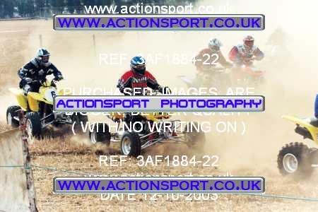 Photo: 3AF1884-22 ActionSport Photography 12/10/2003 ACU Basingstoke MX - Odiham  _1_Quads #9990