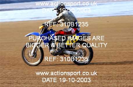 Photo: 310B1235 ActionSport Photography 18,19/10/2003 Weston Beach Race  _2_Solos #264