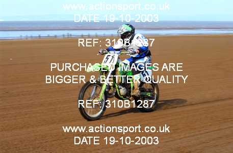 Photo: 310B1287 ActionSport Photography 18,19/10/2003 Weston Beach Race  _2_Solos #51