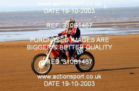 Photo: 310B1467 ActionSport Photography 18,19/10/2003 Weston Beach Race  _2_Solos #496