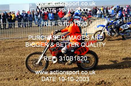 Photo: 310B1820 ActionSport Photography 18,19/10/2003 Weston Beach Race  _2_Solos #300