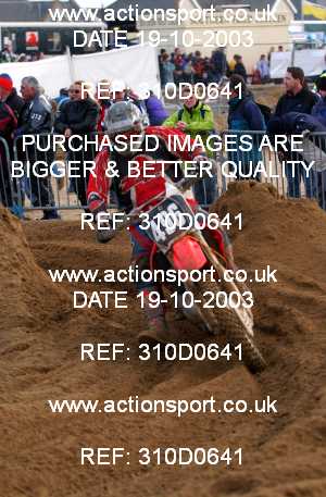 Photo: 310D0641 ActionSport Photography 18,19/10/2003 Weston Beach Race  _2_Solos #496