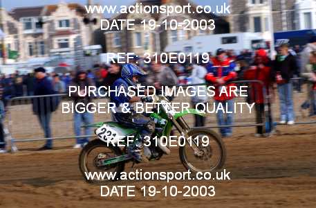 Photo: 310E0119 ActionSport Photography 18,19/10/2003 Weston Beach Race  _2_Solos #231