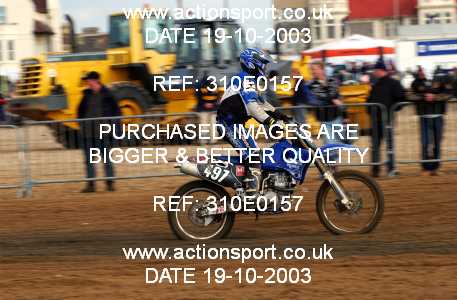 Photo: 310E0157 ActionSport Photography 18,19/10/2003 Weston Beach Race  _2_Solos #497