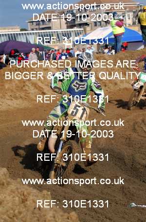 Photo: 310E1331 ActionSport Photography 18,19/10/2003 Weston Beach Race  _2_Solos #51