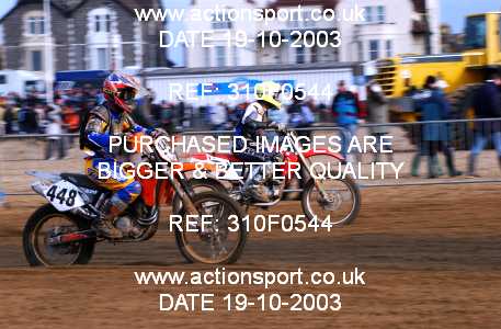 Photo: 310F0544 ActionSport Photography 18,19/10/2003 Weston Beach Race  _2_Solos #71