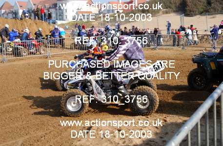 Photo: 310_3756 ActionSport Photography 18,19/10/2003 Weston Beach Race  _1_QuadsAndSidecars #514