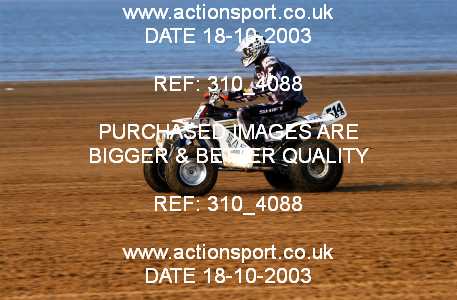 Photo: 310_4088 ActionSport Photography 18,19/10/2003 Weston Beach Race  _1_QuadsAndSidecars #514