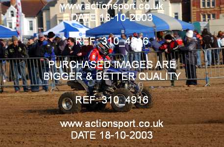 Photo: 310_4916 ActionSport Photography 18,19/10/2003 Weston Beach Race  _1_QuadsAndSidecars #9002