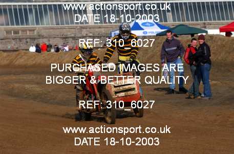Photo: 310_6027 ActionSport Photography 18,19/10/2003 Weston Beach Race  _1_QuadsAndSidecars #159