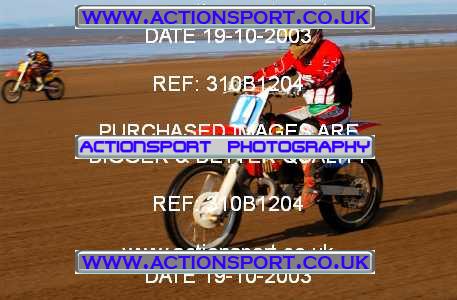 Photo: 310B1204 ActionSport Photography 18,19/10/2003 Weston Beach Race  _2_Solos #84