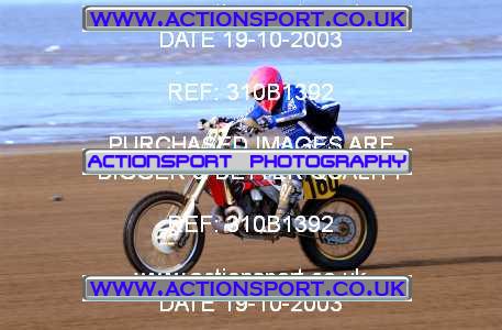 Photo: 310B1392 ActionSport Photography 18,19/10/2003 Weston Beach Race  _2_Solos #180