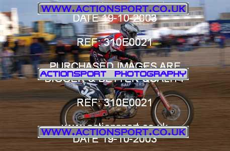 Photo: 310E0021 ActionSport Photography 18,19/10/2003 Weston Beach Race  _2_Solos #52
