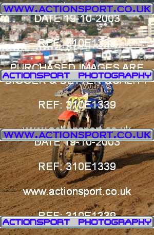 Photo: 310E1339 ActionSport Photography 18,19/10/2003 Weston Beach Race  _2_Solos #180