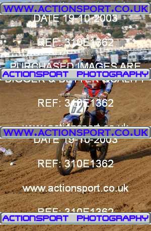 Photo: 310E1362 ActionSport Photography 18,19/10/2003 Weston Beach Race  _2_Solos #62