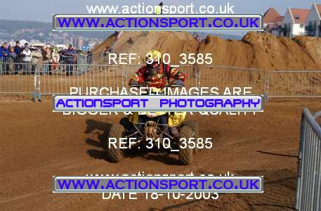 Photo: 310_3585 ActionSport Photography 18,19/10/2003 Weston Beach Race  _1_QuadsAndSidecars #89
