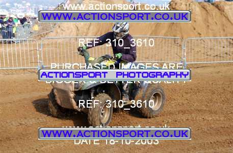 Photo: 310_3610 ActionSport Photography 18,19/10/2003 Weston Beach Race  _1_QuadsAndSidecars #413
