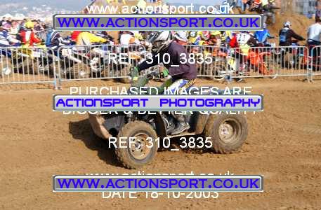 Photo: 310_3835 ActionSport Photography 18,19/10/2003 Weston Beach Race  _1_QuadsAndSidecars #413