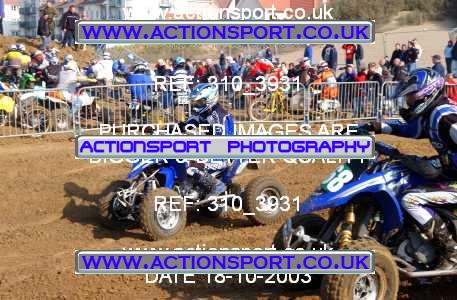 Photo: 310_3931 ActionSport Photography 18,19/10/2003 Weston Beach Race  _1_QuadsAndSidecars #300