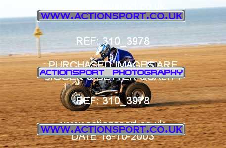 Photo: 310_3978 ActionSport Photography 18,19/10/2003 Weston Beach Race  _1_QuadsAndSidecars #300