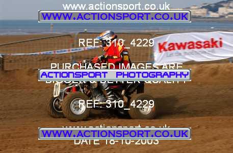 Photo: 310_4229 ActionSport Photography 18,19/10/2003 Weston Beach Race  _1_QuadsAndSidecars #31