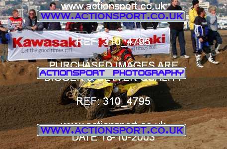 Photo: 310_4795 ActionSport Photography 18,19/10/2003 Weston Beach Race  _1_QuadsAndSidecars #89