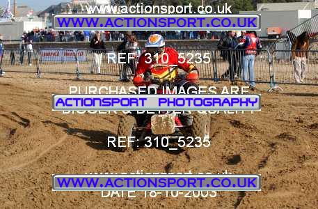 Photo: 310_5235 ActionSport Photography 18,19/10/2003 Weston Beach Race  _1_QuadsAndSidecars #31