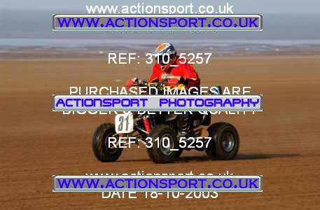 Photo: 310_5257 ActionSport Photography 18,19/10/2003 Weston Beach Race  _1_QuadsAndSidecars #31