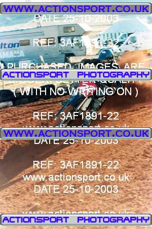 Photo: 3AF1891-22 ActionSport Photography 25/10/2003 AMCA Upton Motorsports Club [SATURDAY ONLY] - Bromsberrow   _1_250-750Seniors #22