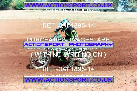 Photo: 3AF1895-14 ActionSport Photography 25/10/2003 AMCA Upton Motorsports Club [SATURDAY ONLY] - Bromsberrow   _2_125JuniorsGroup1 #35