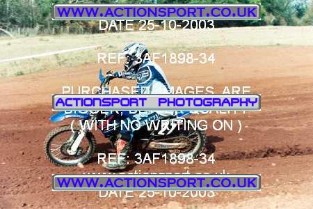 Photo: 3AF1898-34 ActionSport Photography 25/10/2003 AMCA Upton Motorsports Club [SATURDAY ONLY] - Bromsberrow   _4_250-750Juniors #27