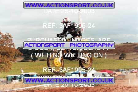 Photo: 3AF1905-24 ActionSport Photography 25/10/2003 AMCA Upton Motorsports Club [SATURDAY ONLY] - Bromsberrow   _8_125JuniorsGroup2 #424