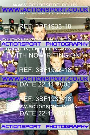 Photo: 3BF1933-18 ActionSport Photography 22/11/2003 Severn Valley SSC Presentation _1_AllPhotos #2