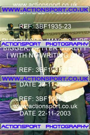 Photo: 3BF1935-23 ActionSport Photography 22/11/2003 Severn Valley SSC Presentation _1_AllPhotos #5