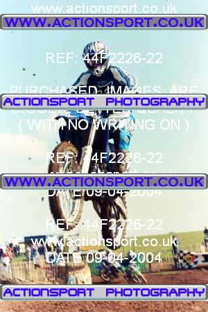 Photo: 44F2226-22 ActionSport Photography 09/04/2004 AMCA Marshfield MXC Mike Brown Memorial  _1_125JuniorsGp1 #12