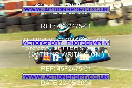 Photo: 45F2475-01 ActionSport Photography 22/05/2004 Camberley Kart Club - Blackbushe _2_JuniorTKM #83