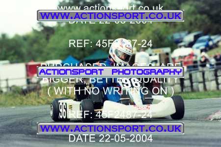 Photo: 45F2487-24 ActionSport Photography 22/05/2004 Camberley Kart Club - Blackbushe _7_SeniorRotax #96