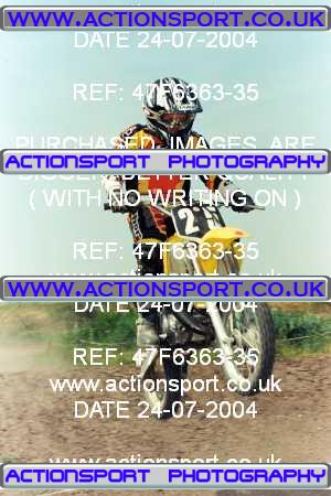Photo: 47F6363-35 ActionSport Photography 24/07/2004 East Kent SSC - Joyce Green _4_Juniors #25