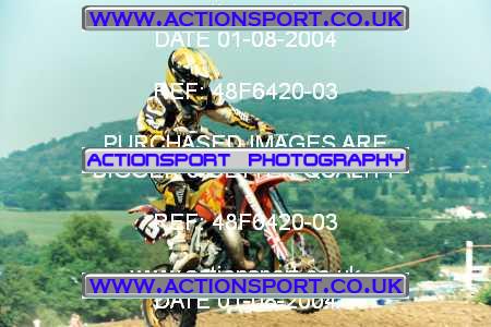 Photo: 48F6420-03 ActionSport Photography 01/08/2004 Severn Valley SSC All British - Brookthorpe _2_Junior65cc #15